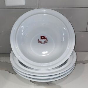 RMS Titanic White Star Line Soup Bowls Set of 4 Collectible